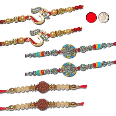 "Set of Rakhis - code S12 - Click here to View more details about this Product